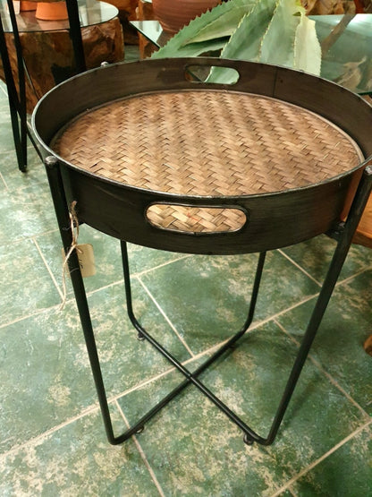 Seagrass & Metal Tables Small