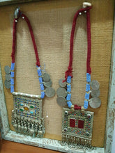 Load image into Gallery viewer, Shadowbox With Antique Tribal Necklaces