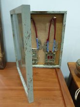 Load image into Gallery viewer, Shadowbox With Antique Tribal Necklaces