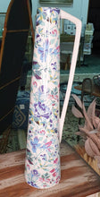 Load image into Gallery viewer, Tall Floral Ceramic Vase With Handle