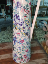 Load image into Gallery viewer, Tall Floral Ceramic Vase With Handle