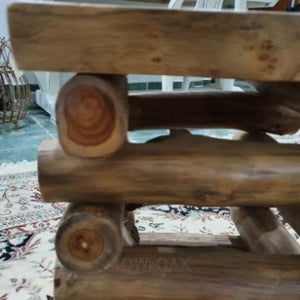 Teak Branch Stool