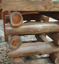 Load image into Gallery viewer, Teak Branch Stool