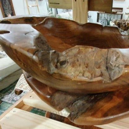 Teak Root 13Cm Thick Bowl