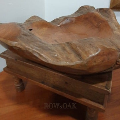 Teak Root 13Cm Thick Bowl