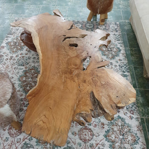 Teak Slab Coffee Table