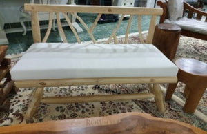 Natural Teak Wood Bench 2