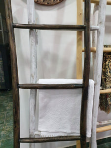 Teak Wood Display Ladder - Short