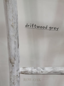 Teak Wood Display Ladder - Short Driftwood Grey