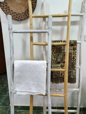 Teak Wood Display Ladder - Tall