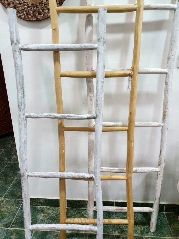 Teak Wood Display Ladder - Tall