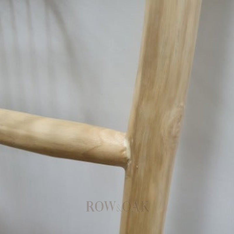 Natural Teak Wood Display Ladder - Tall