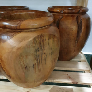 Teak Wood Vase - Large