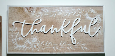 Thankful Wooden Sign