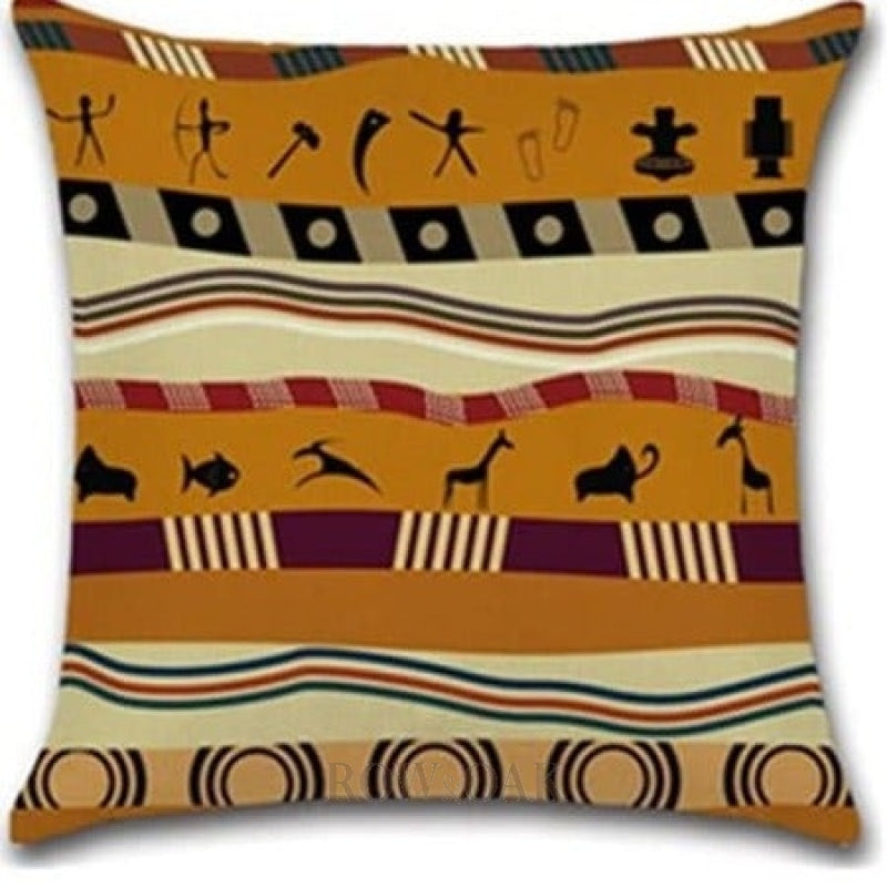 Tribal Heiroglyphics Cushions 1