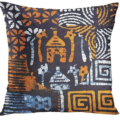 Tribal Kuba Inspired Cushions Hut With Patterns