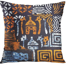 Load image into Gallery viewer, Tribal Kuba Inspired Cushions Hut With Patterns