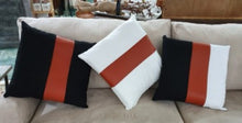 Load image into Gallery viewer, Vegan Leather-Banded Cushions