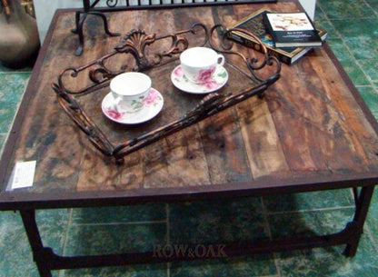 Vintage Brass Tray With Frosted Glass Bottom