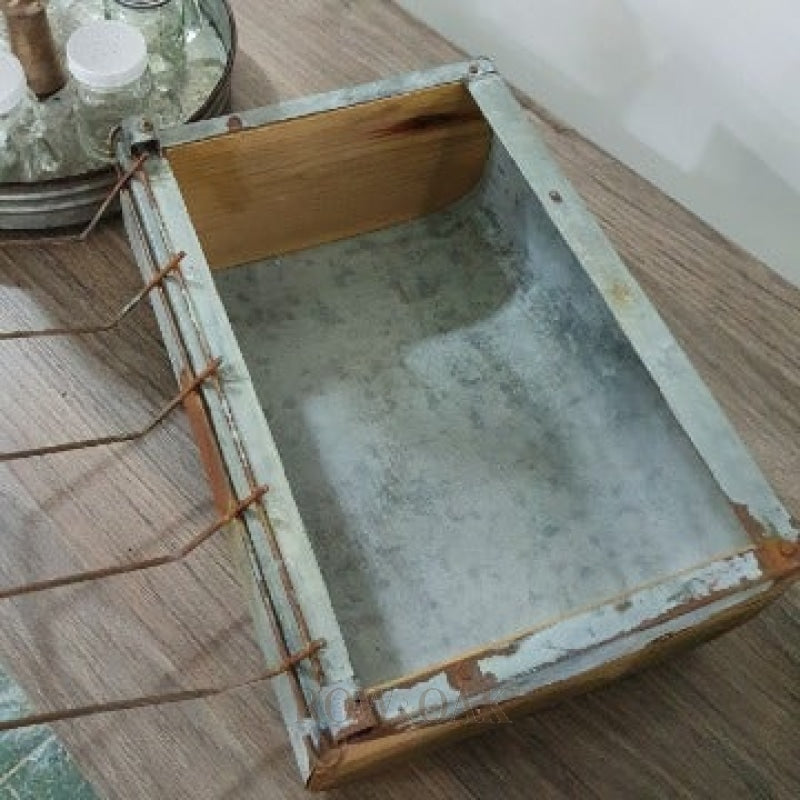 Vintage, Galvanized Metal Plate Holder - Row & Oak