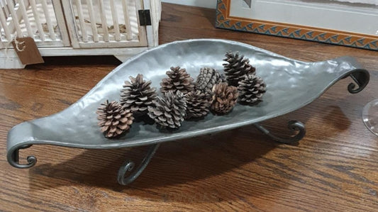 Vintage Hammered Slate Vessel