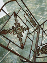 Load image into Gallery viewer, Vintage Iron Book Holder / Display - Row &amp; Oak