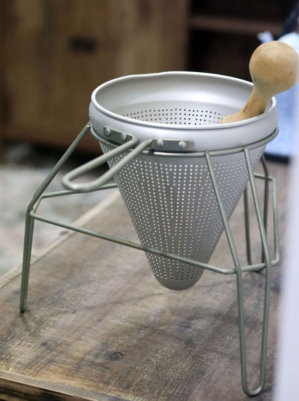 Vintage Metal Conical Sieve