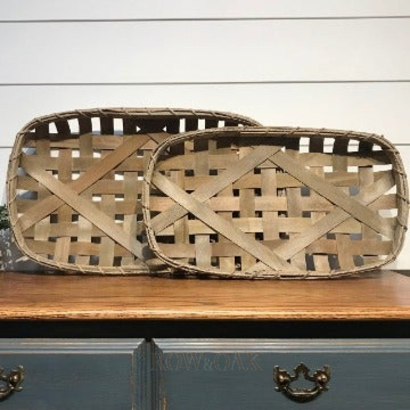 Vintage Tobacco Basket Small