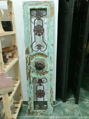 Vintage Wood & Metal Door Wall Decor
