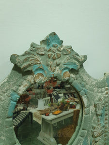 Vintage Wood Mirror Wall Decor