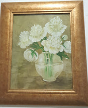 Load image into Gallery viewer, White Peonies In A Golden Frame