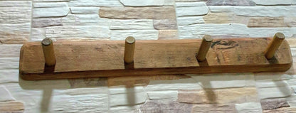 Wooden 4-Peg Hat/Coat Rack