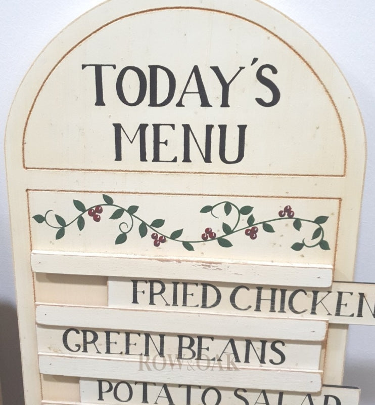 Wooden Country Menu Sign