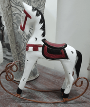 Load image into Gallery viewer, Wooden Horse Decor White