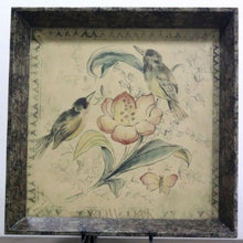 Load image into Gallery viewer, Wooden Tray with Birds and Flowers - Row &amp; Oak